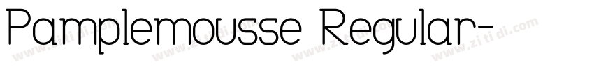 Pamplemousse Regular字体转换